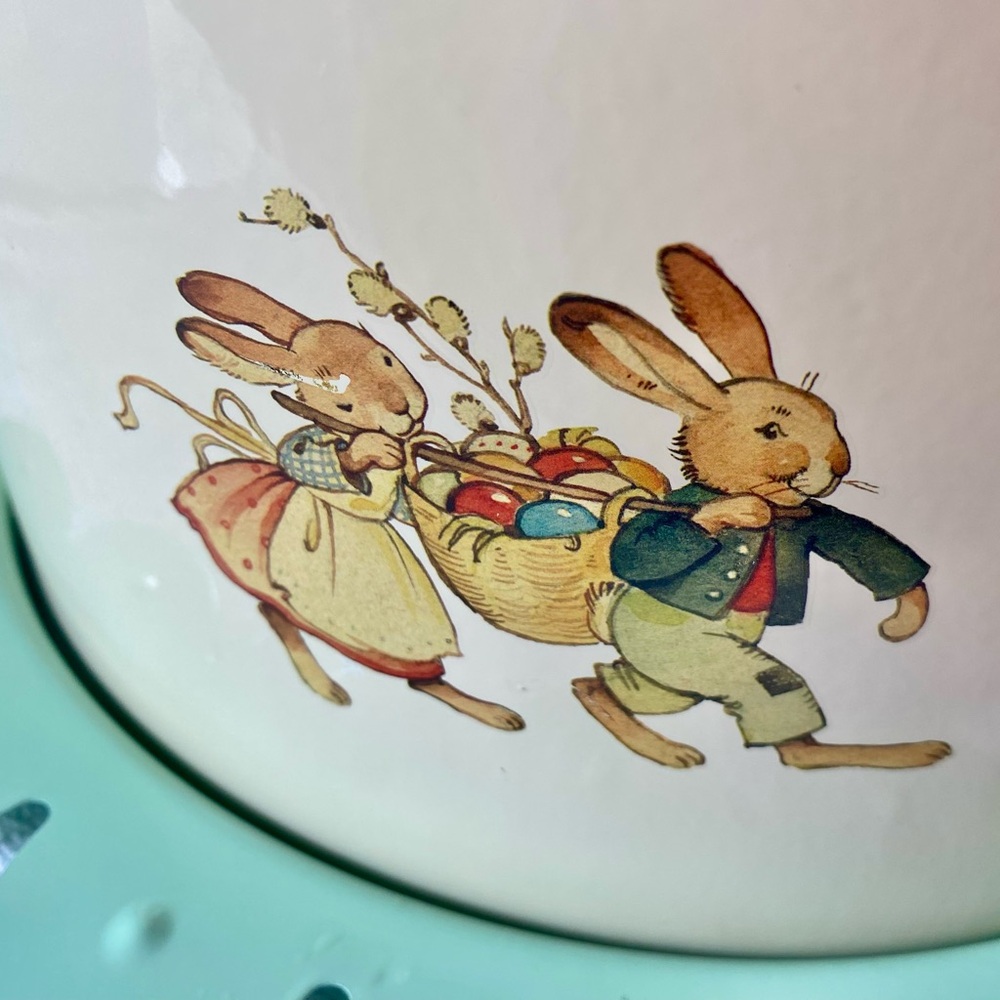 Easter Bunny Cake Carrier (Vintage style)  Petter Rabbit